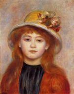 Ренуар Женщина с шляпкой 1889г